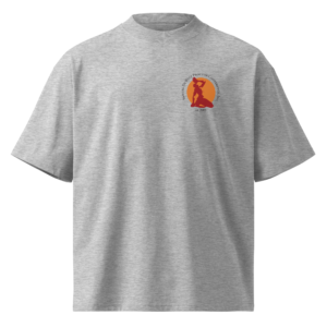 Unisex organic oversized high neck t-shirt